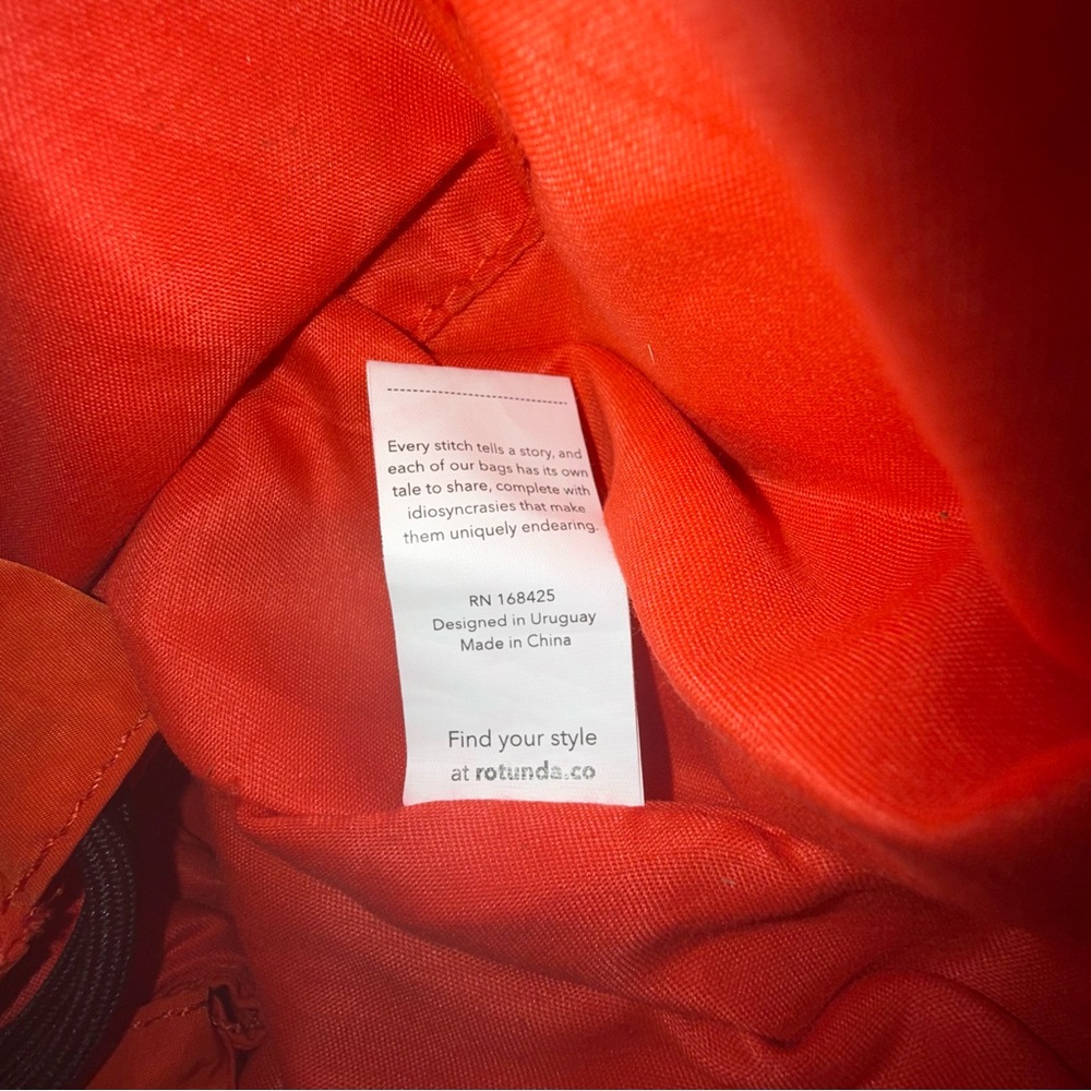 Rotunda Sant Hobo Bag- Orange - Picture 12 of 15